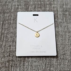 K * Initial Name Chain Lumiela Necklace